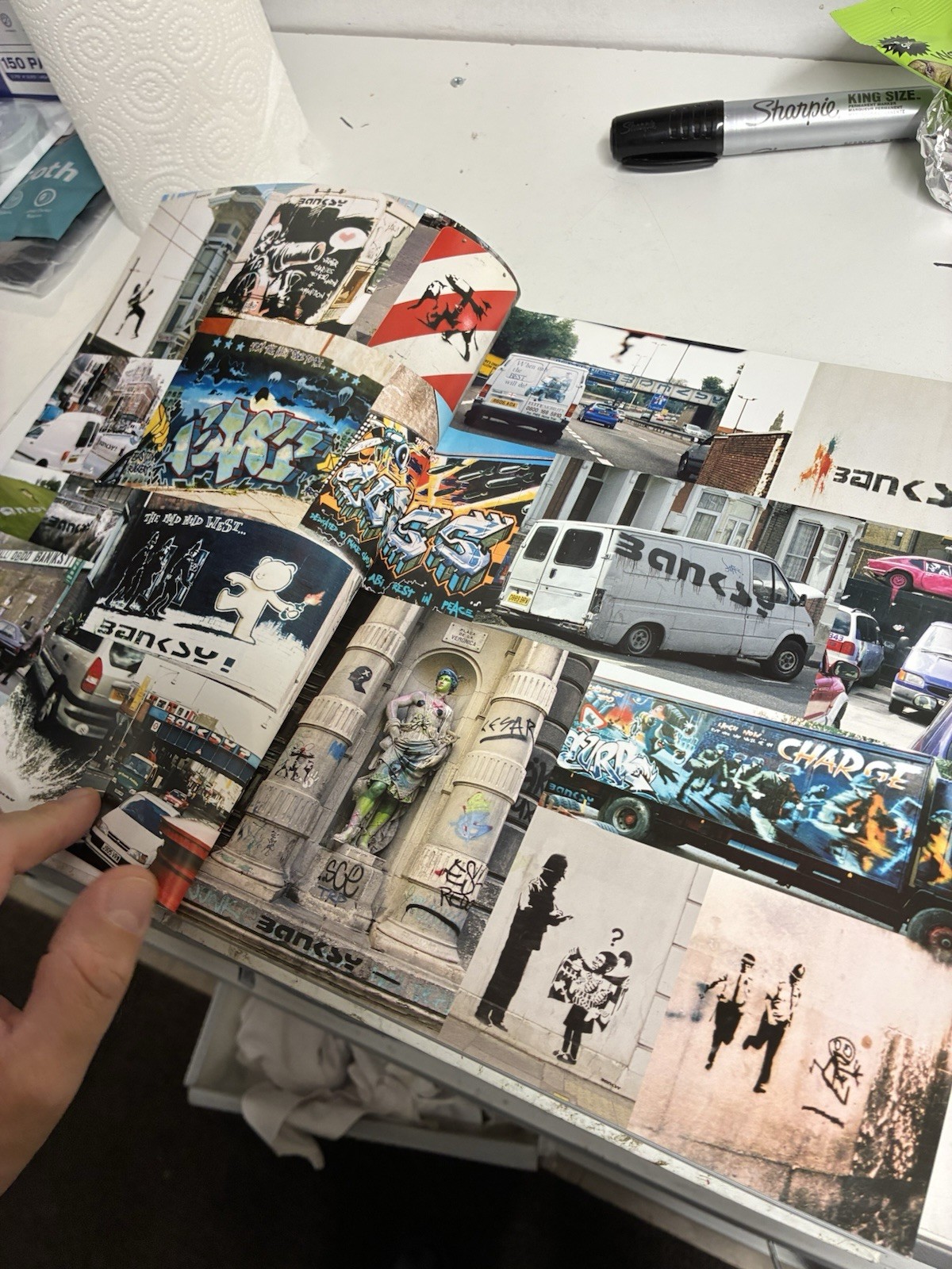 Wall and Piece Banksy Hardcover 2005 Century UK Street Art Graffiti Book