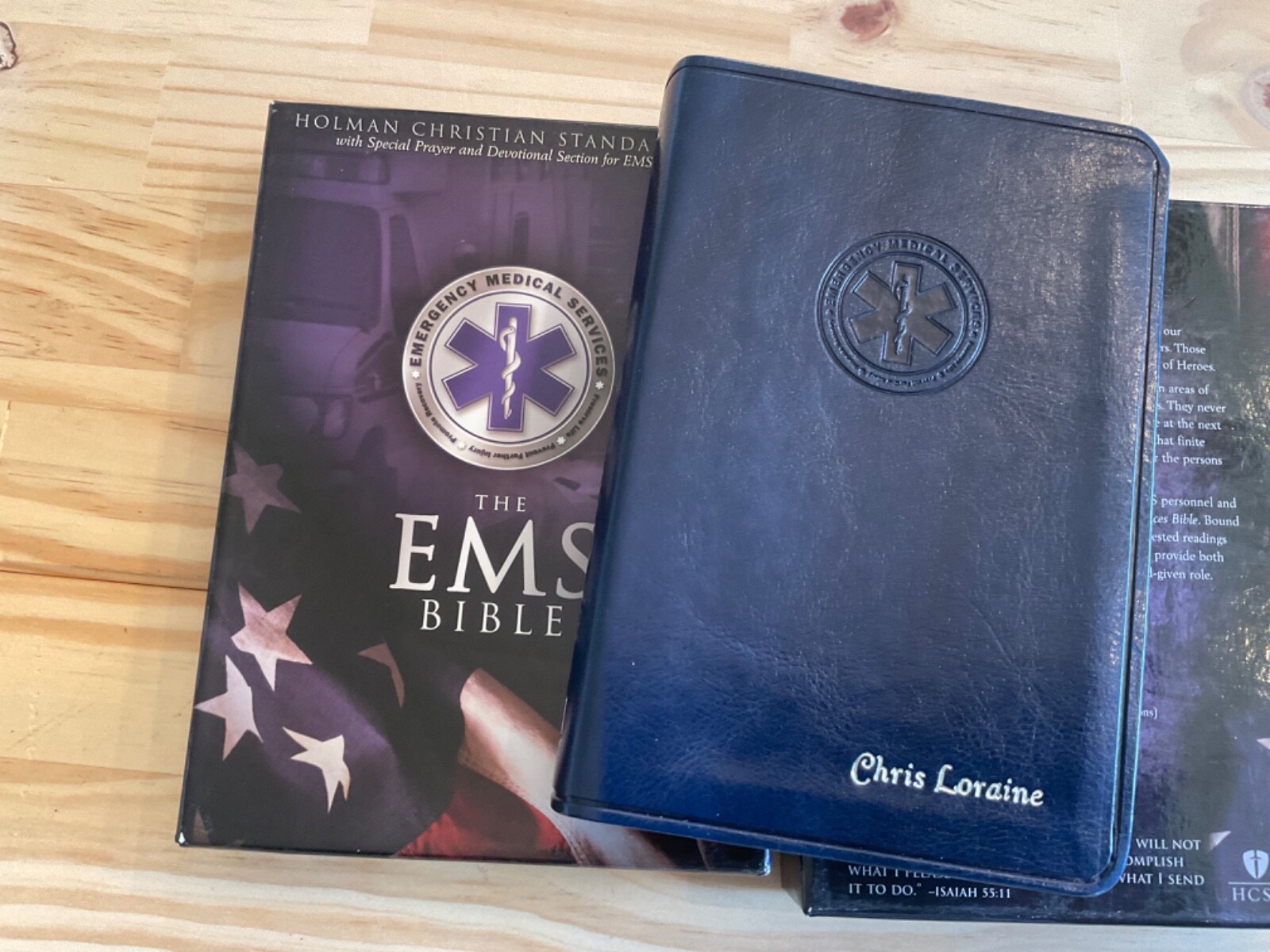 HCSB EMS Bible 2004 Holman Blue Simulated Leather