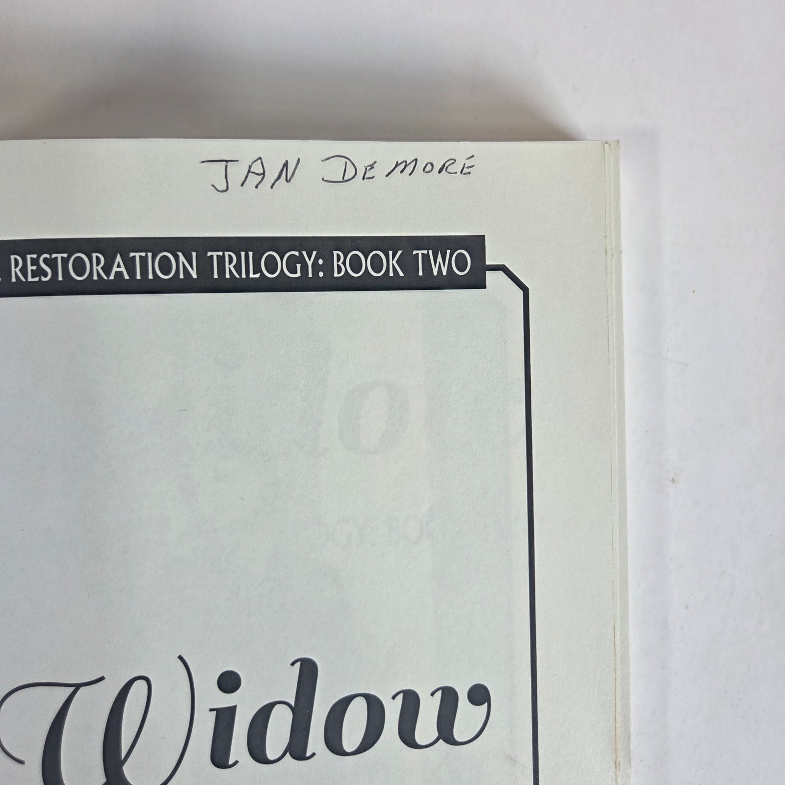 Denise Weimer Restoration Trilogy White Widow Witch 1 SIGNED Author Paranormal