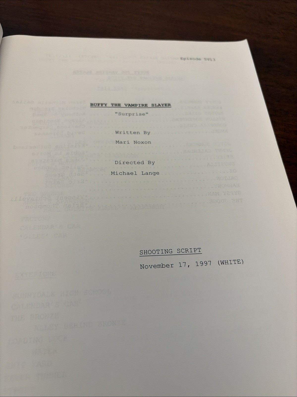 Buffy the Vampire Slayer: The Script Book, Season Two, Volume 3