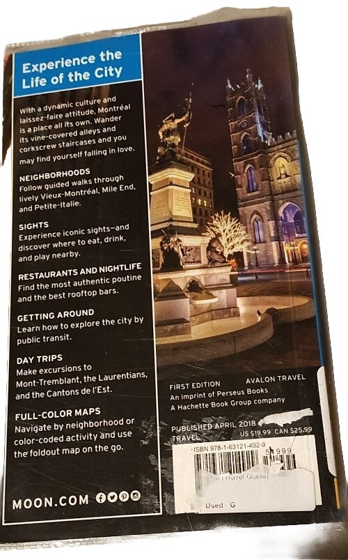 Travel Guide Ser.: Moon Montréal by Andrea Bennett (2018, Trade Paperback)