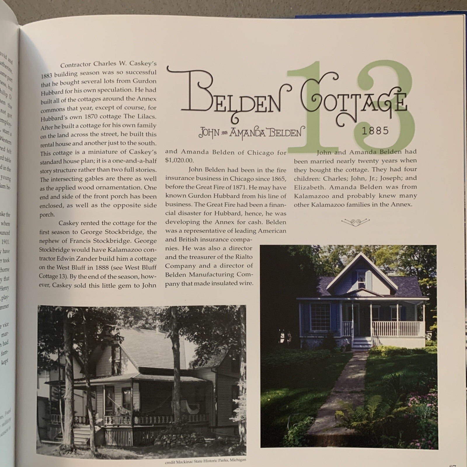 Historic Cottages of Mackinac Island by Sterling and Stites 2001 – Signed Copy!!