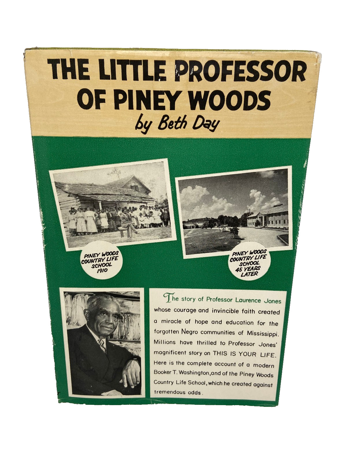 The Little Professor of Piney Woods by Beth Day HC, 1955 DJ Laurence Jones