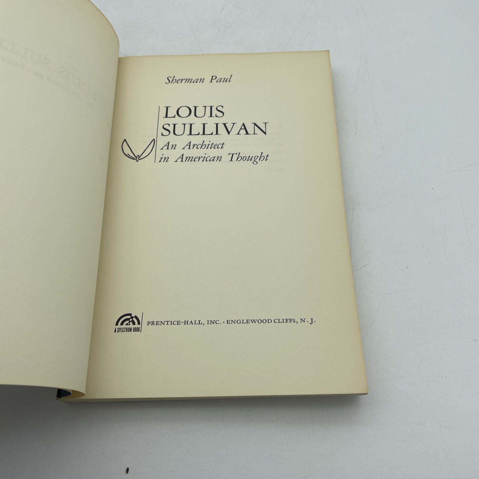Louis Sullivan A Spectrum Book 1962 By Sherman Paul