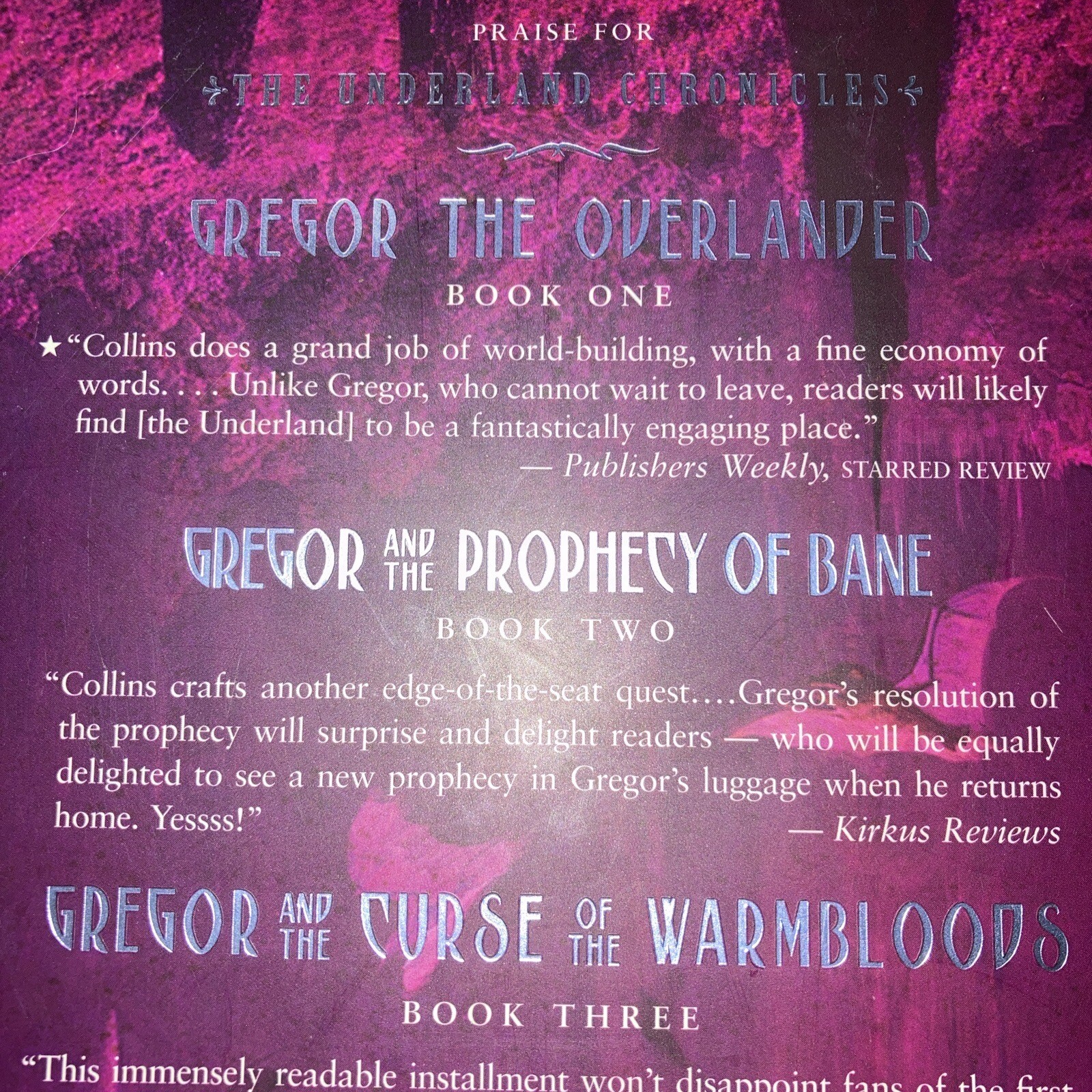 The Underland Chronicles Ser.: Gregor and the Code of Claw by Suzanne Collins…