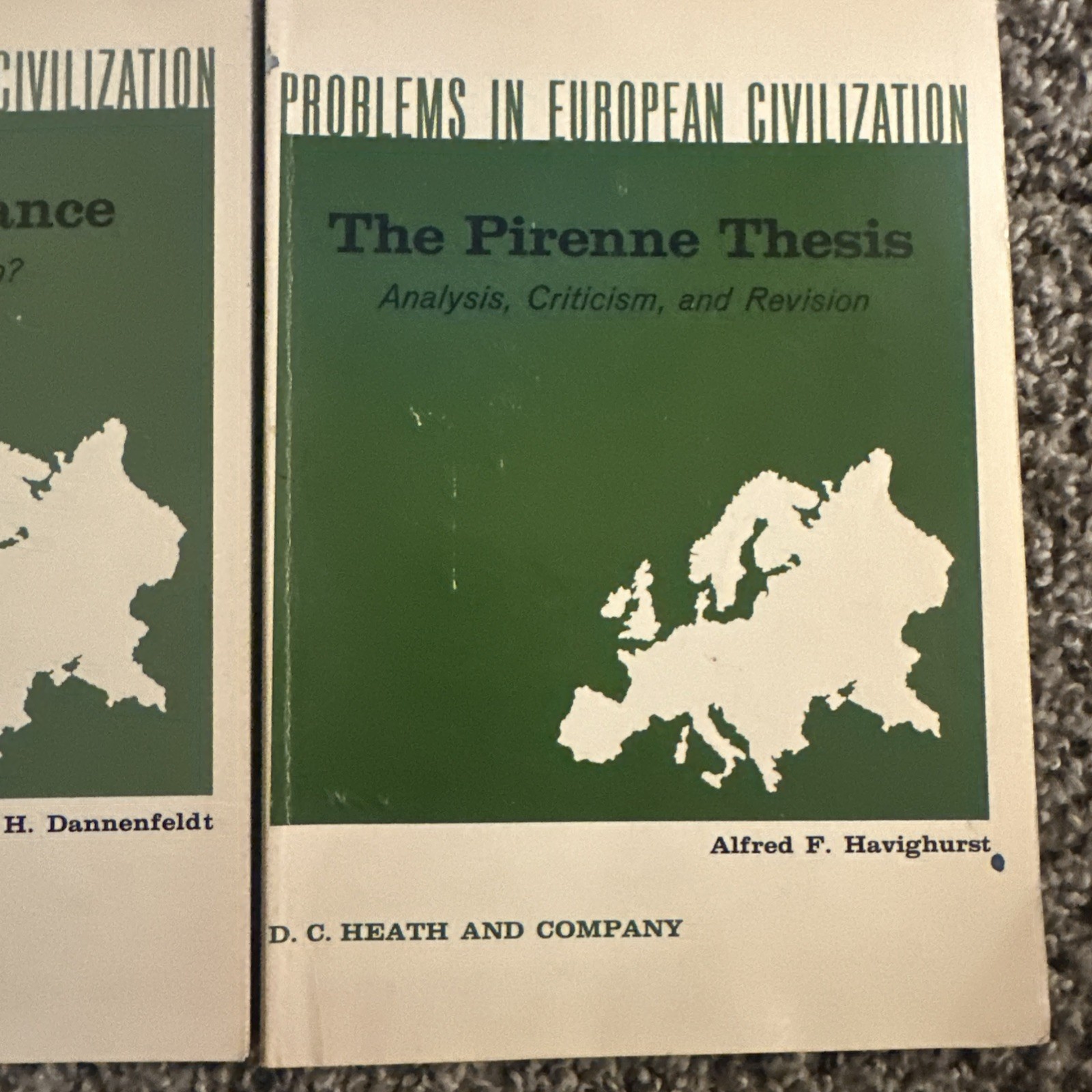 Lot Of 4 Problems in European Civilization 1950s Charlemagne/ Ourense/ Renaissan