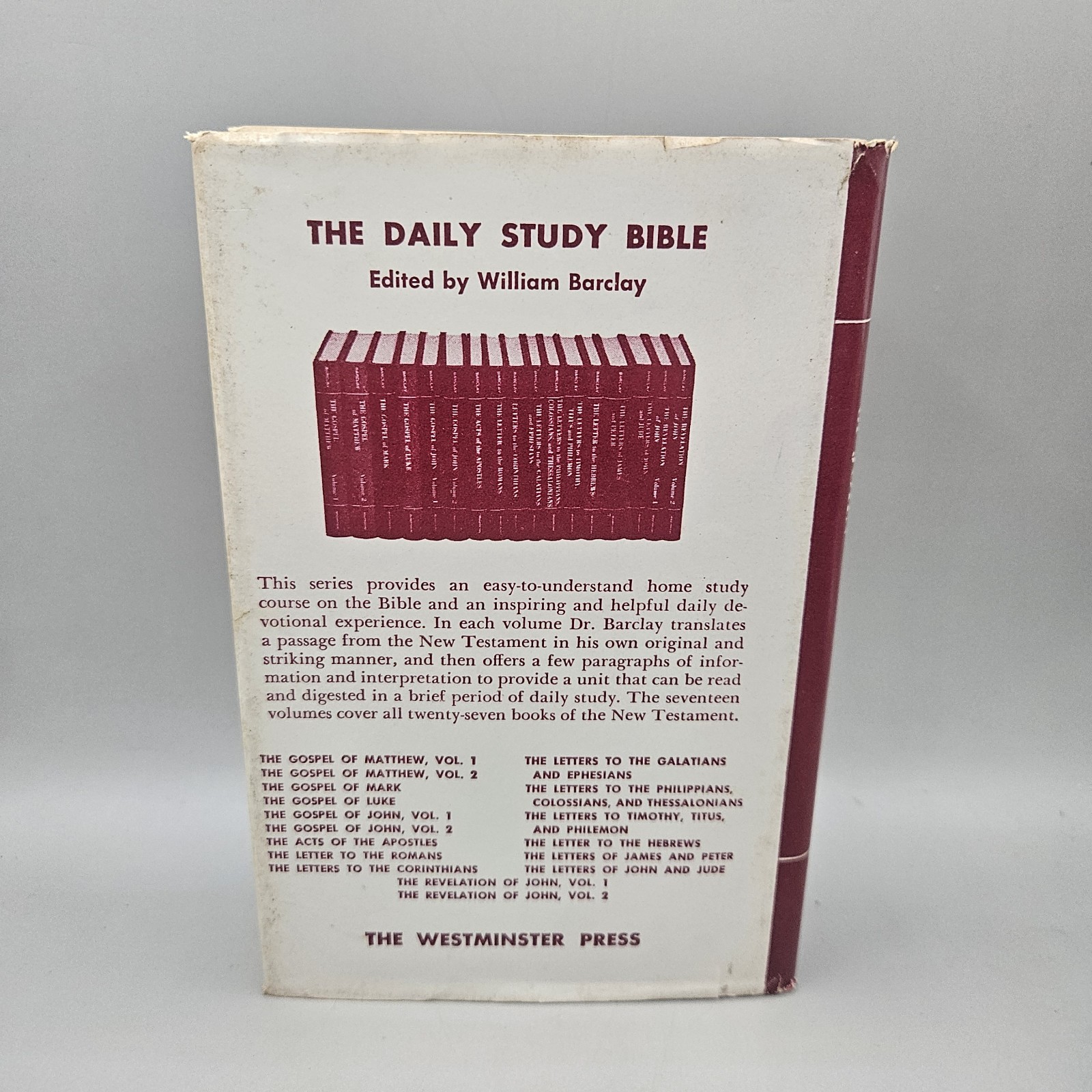 The Revelation Of John Volume 2 (1960 Hardcover DJ) William Barclay