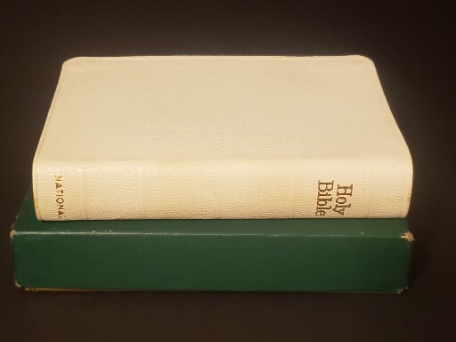 Vintage National Bible Press Holy Gift Bible Agate/Bride’s Style 2040x with Box