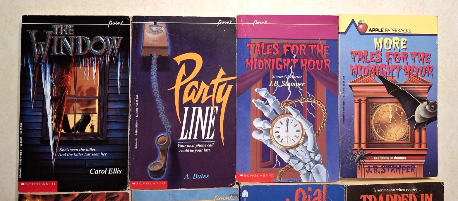 Vintage YA Teen Horror Books Lot 1980s 1990s Pulp Point Scholastic Paperbacks