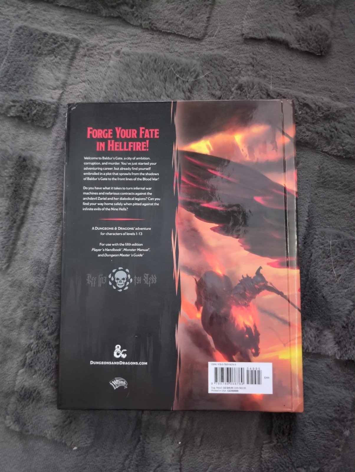 D and D Baldur’s Gate: Descent Into Avernus (2019, Hardcover)- No Map Of Elturel