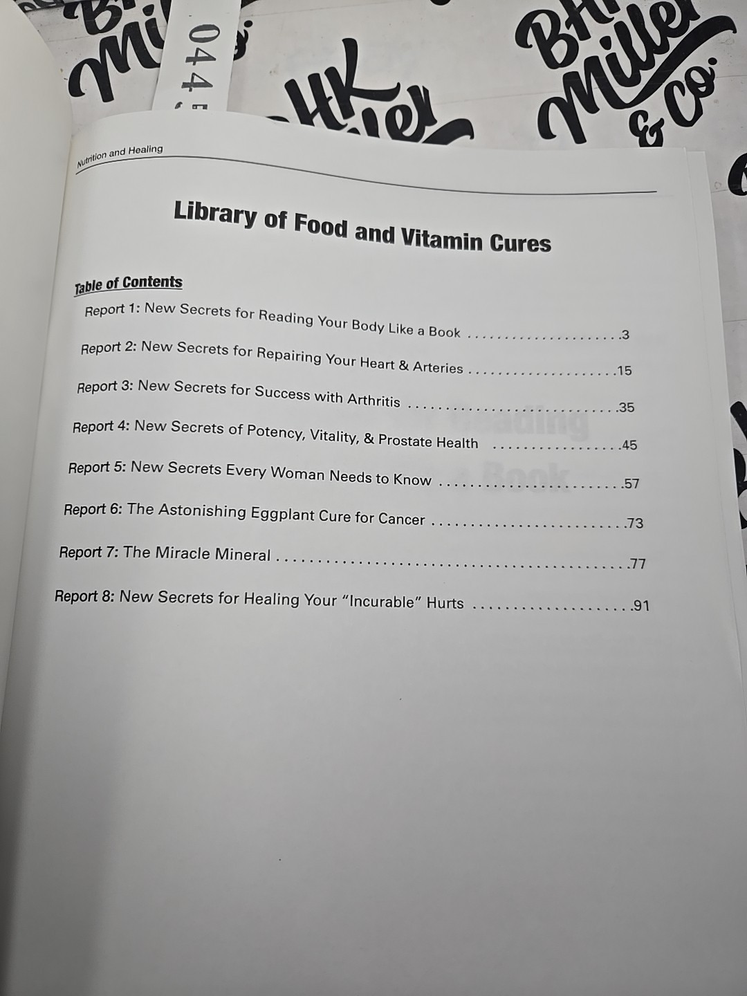 Library of Food and Vitamin Cures (Nutrition & Healing) Jonathan V. Wright, M.D.