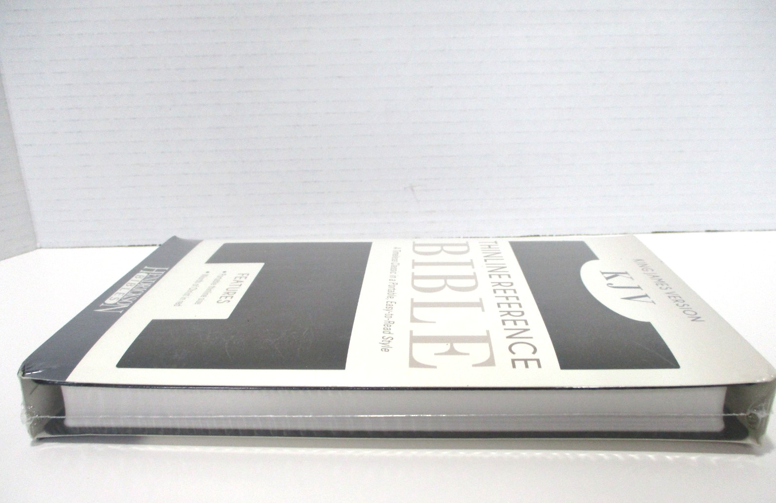 KJV Thinline Reference Bible Hendrickson Light Portable Black Faux Leather