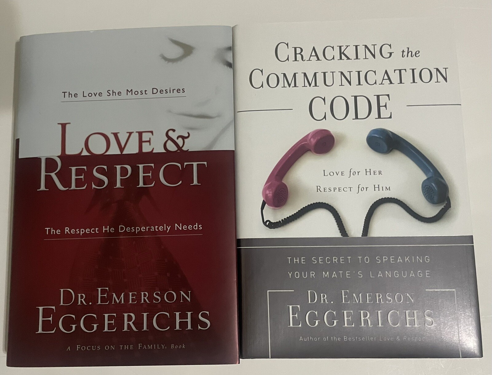 Lot of 2 Dr Emerson Eggerichs Love Respect Cracking Communication Code Christian