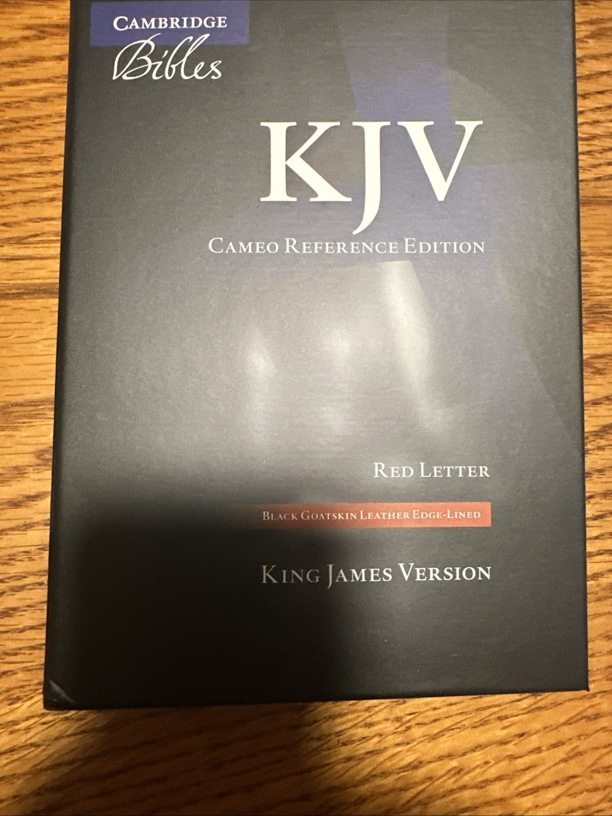 Cambridge Cameo Ref KJV BIBLE Black Goatskin Brand NEW