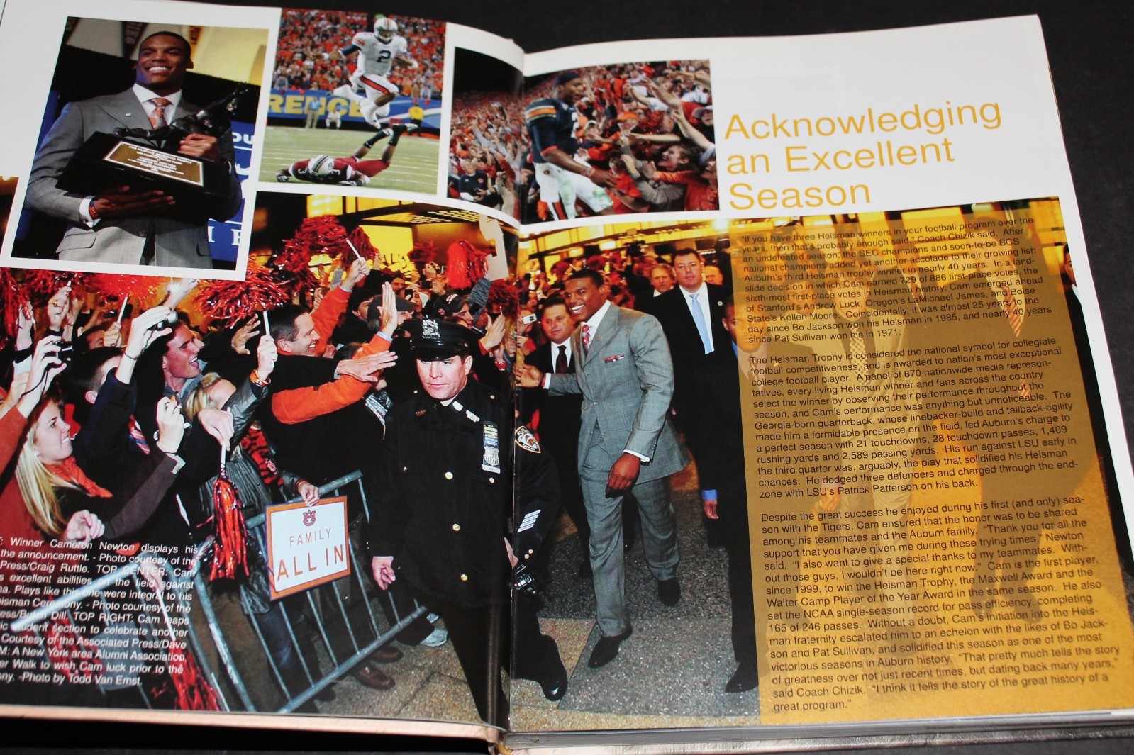 2011 Auburn University YEARBOOK Football Champions Cam Newton 482 pages