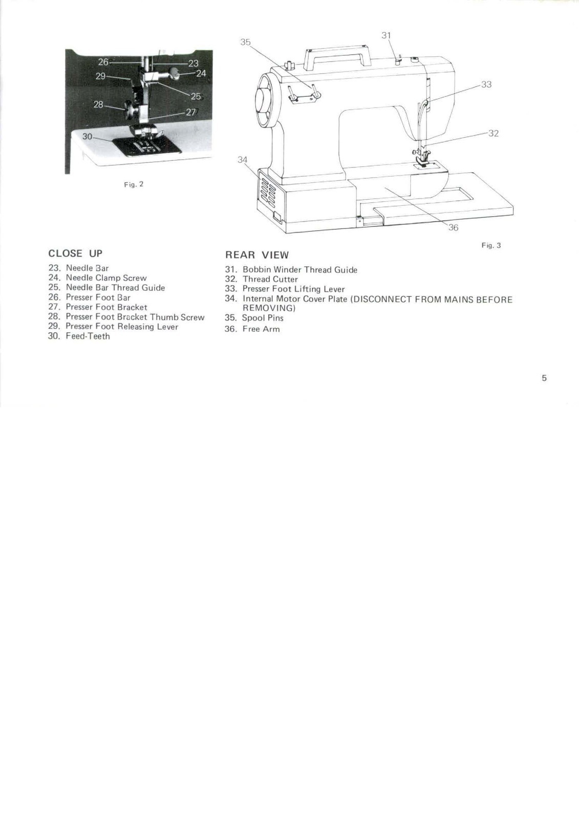 ALFA 1050 Automatic Free-Arm Sewing Machine Instruction Manual – WIRE BINDING