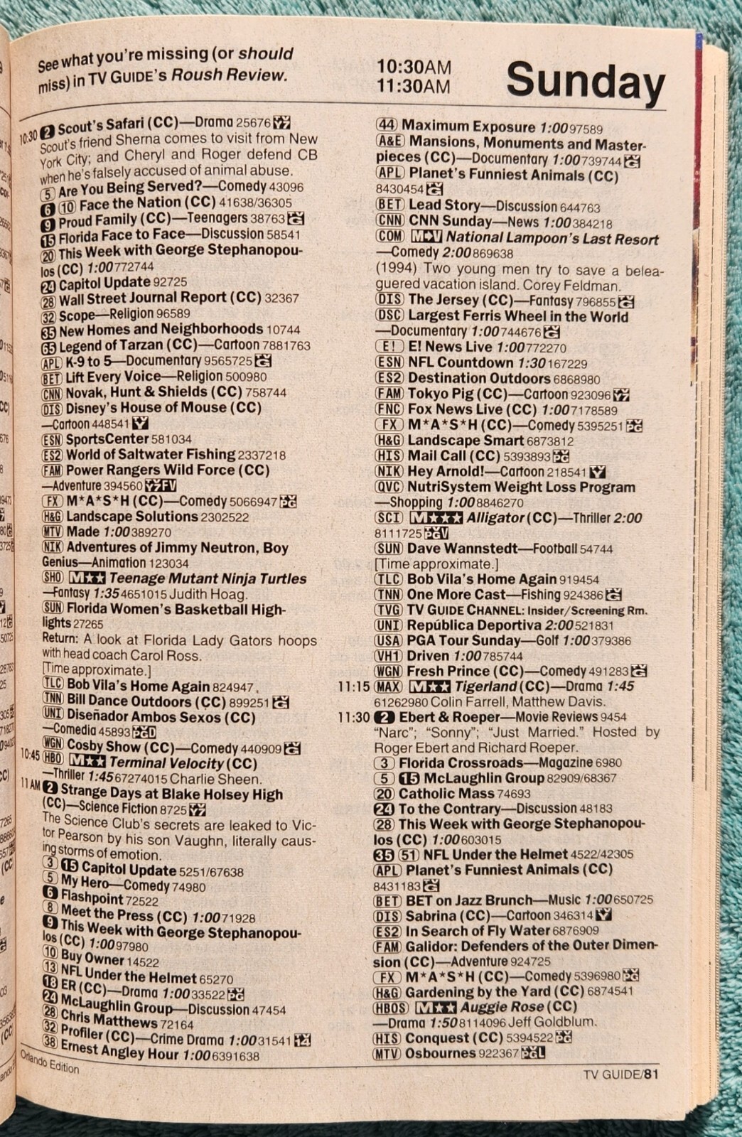 100 Music Moments That Rocked TV 2003 TV Guide Complete Issue 230 Pages