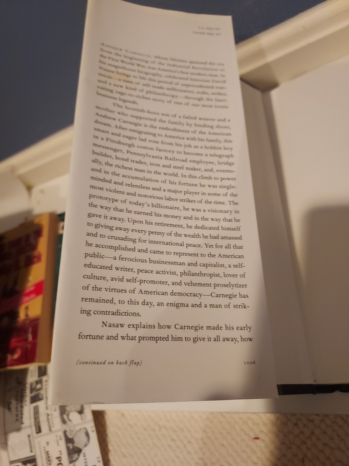 Andrew Carnegie by David Nasaw (2006, Hardcover)