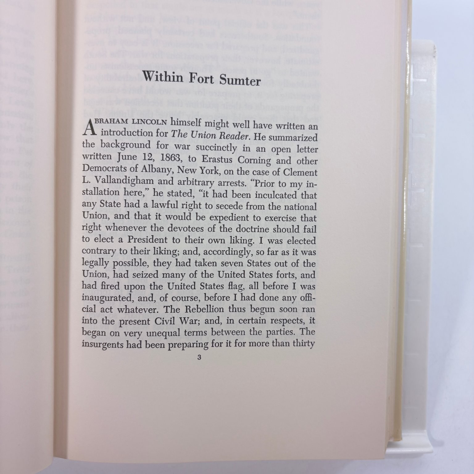 The Union Reader Richard B. Harwell 1958 First Edition Civil War History
