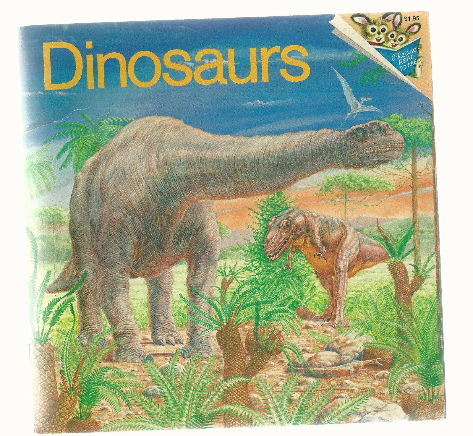DINOSAURS PB EX+ 1ST PRINTING 1977 Please Read me Random House