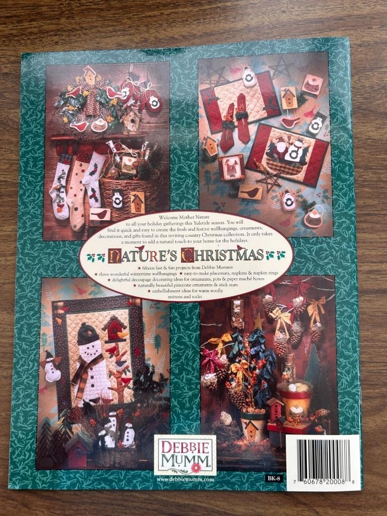Debbie Mumm Natures Christmas book holiday gifts quilts templates 16 pages