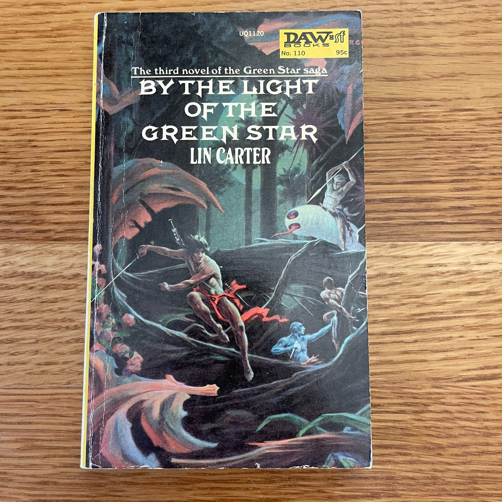 Complete Green Star Series by Lin Carter. Books #1-5. Vintage DAW yellow spines.