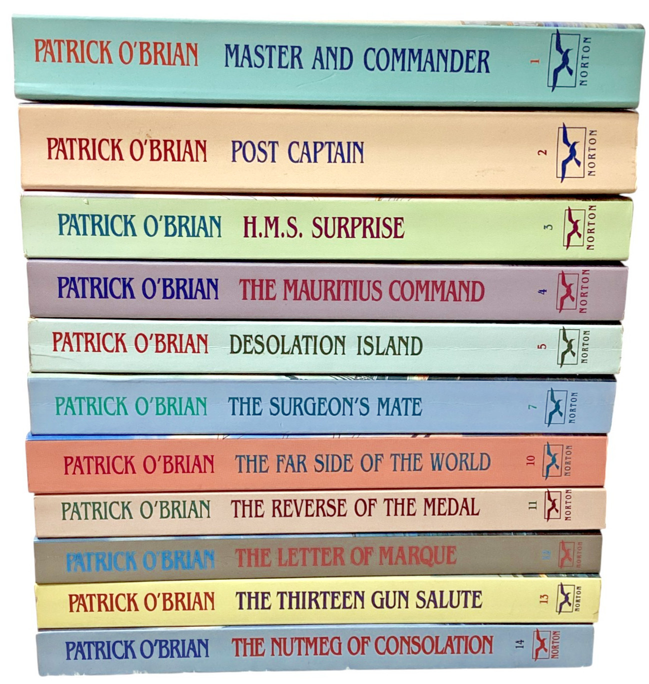 12 Novels by Patrick O Brian, (11) PB 1-5, 7 & 10-14, (1) HC 1st Ed. 1996