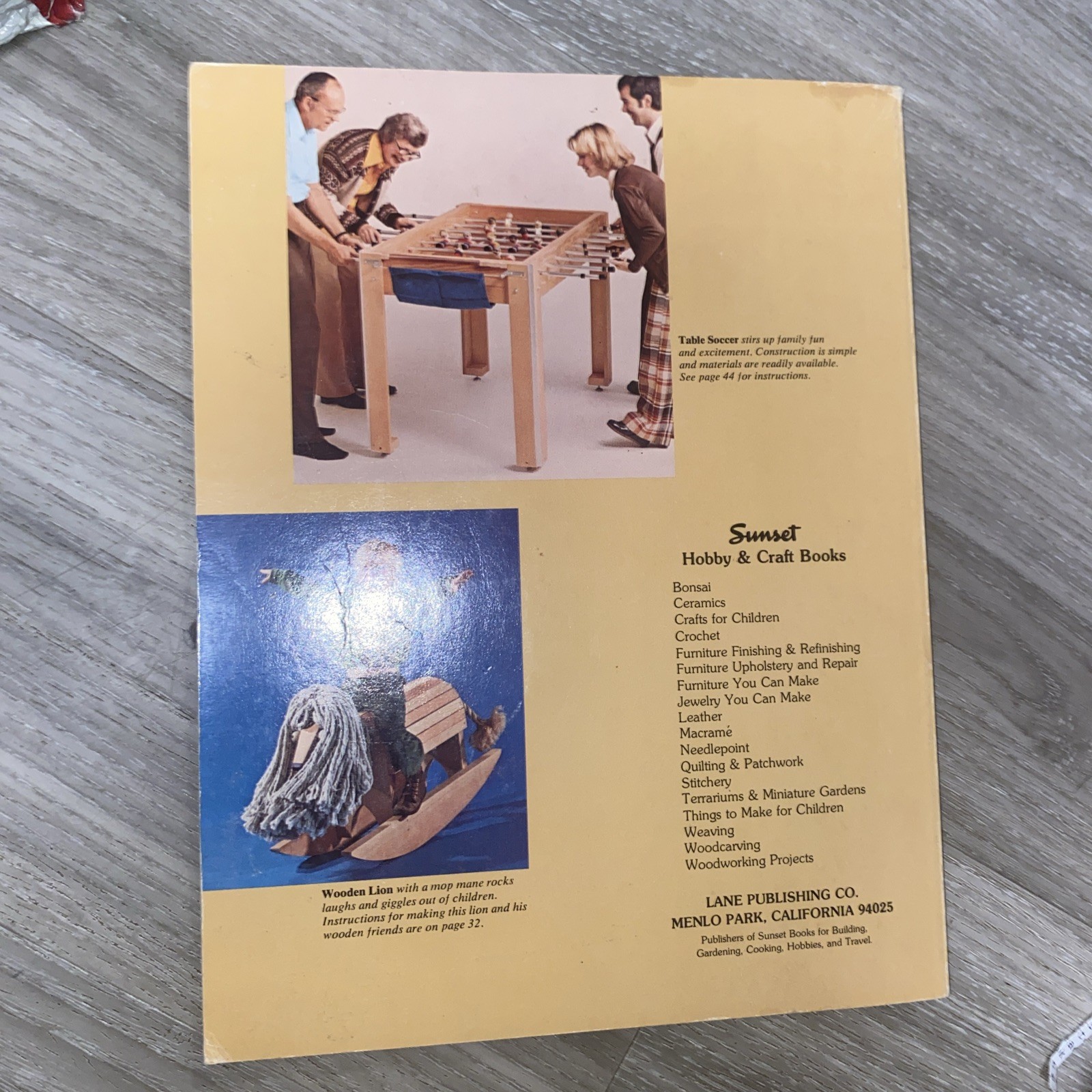 Sunset Woodworking Projects Hobby & Craft Book Paperback 1980