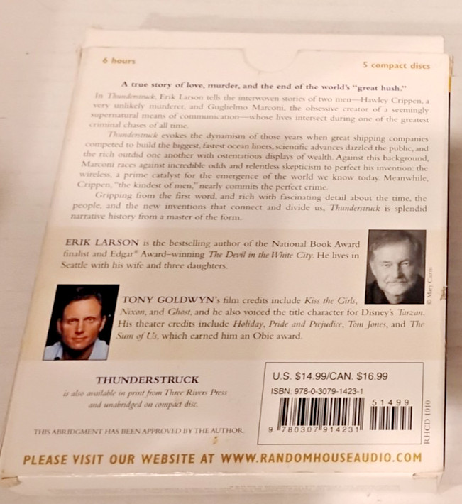 Thunderstruck – Audio CD, by Larson Erik – Audiobook