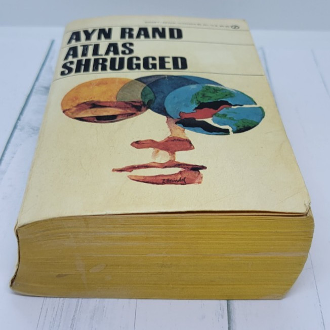 ATLAS SHRUGGED Ayn Rand Paper Back Softcover Signet 1959 Good Vintage