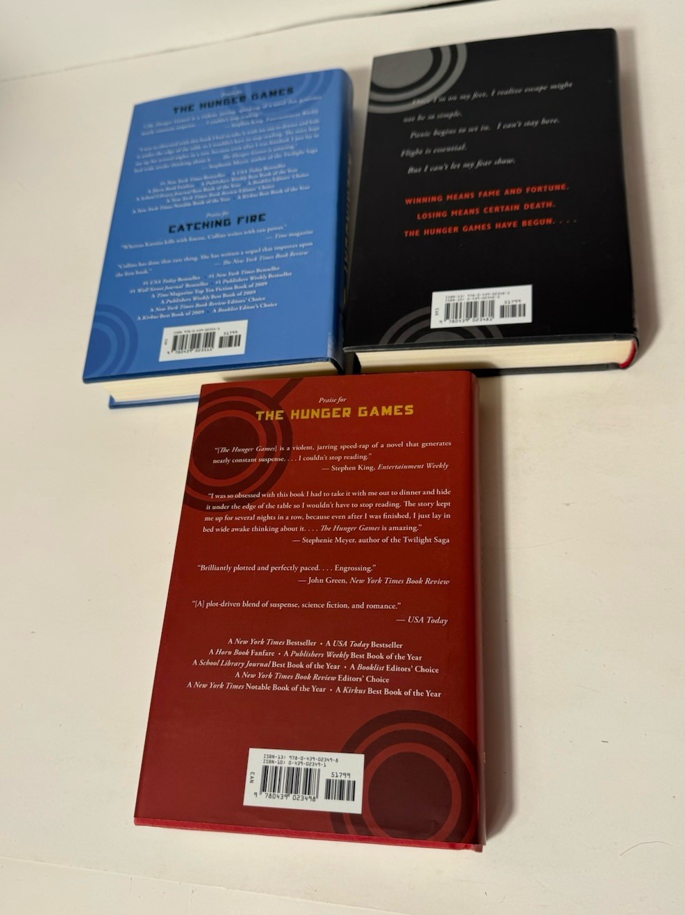 The Hunger Games Trilogy Suzanne Collins Scholastic Press Hardcover