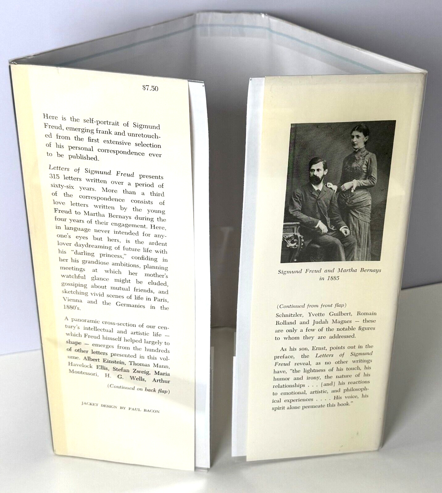 Letters of Sigmund Freud, Ernest L Freud, ed. 1960 HCDJ 1st ed 1st print w Mylar