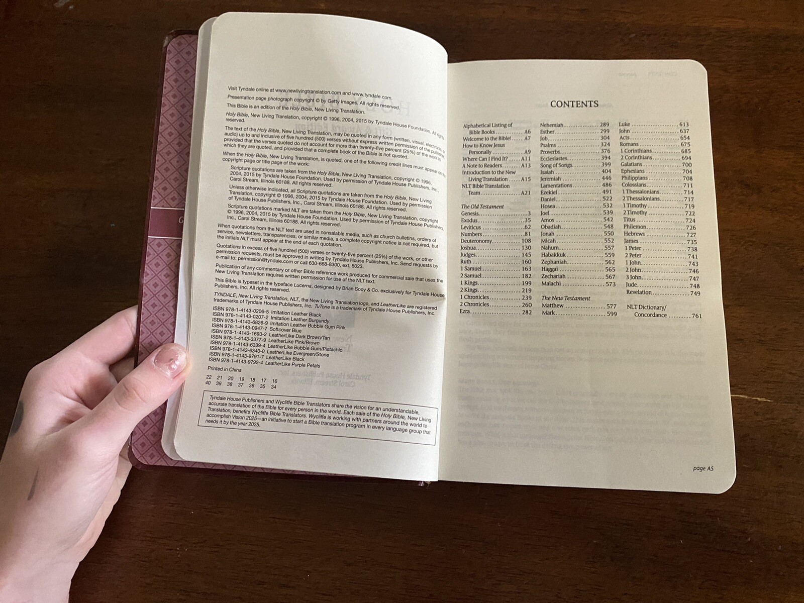 Tyndale Holy Bible New Living Translation Red Letter