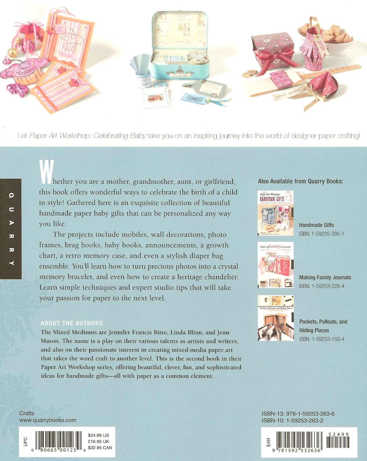 Paper Art Workshop – Celebrating Baby Idea Book, NEW – 127 Pages (Soft Cover)