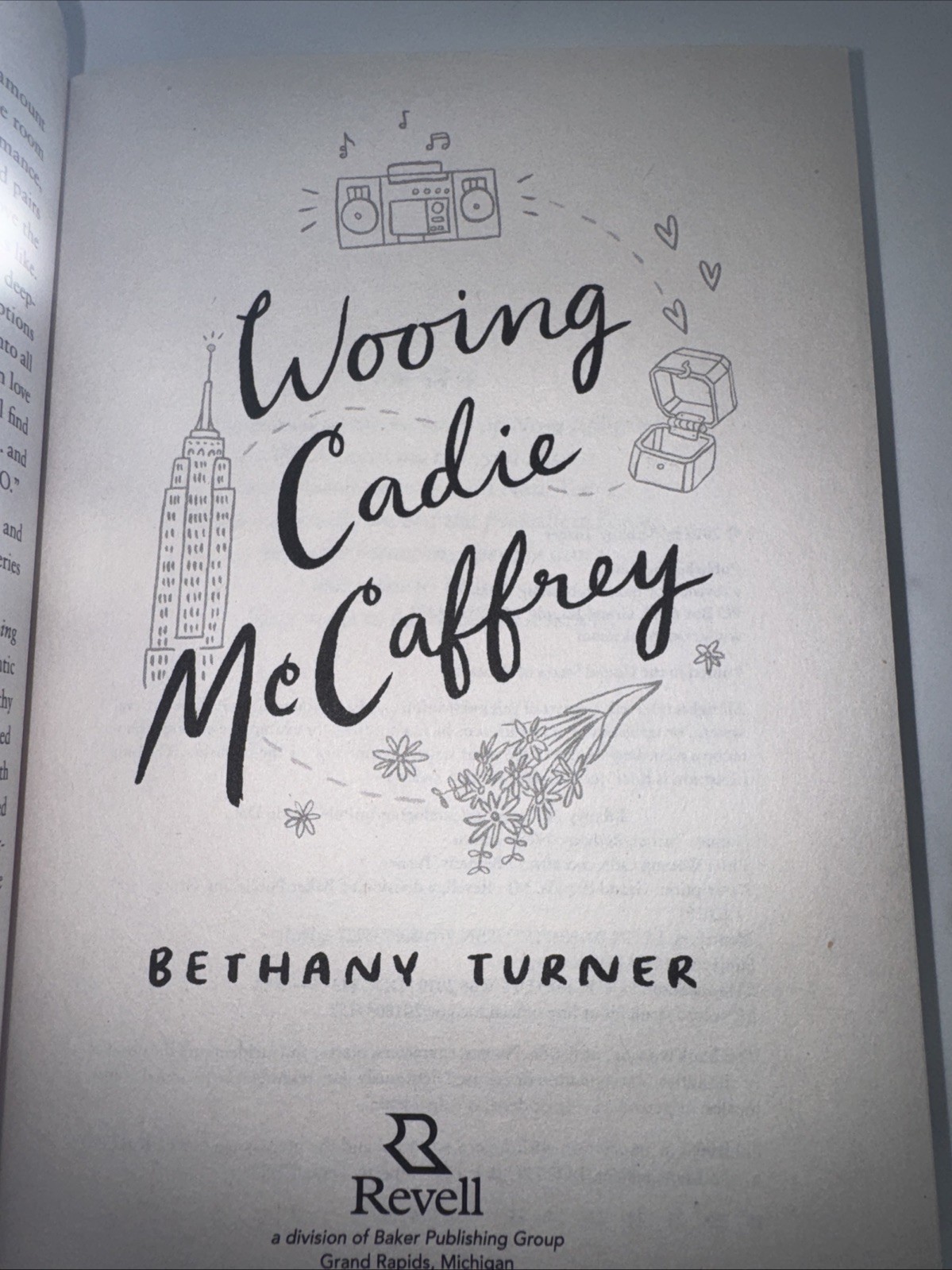 Wooing Cadie Mccaffrey by Bethany Turner (2019, Trade Paperback)