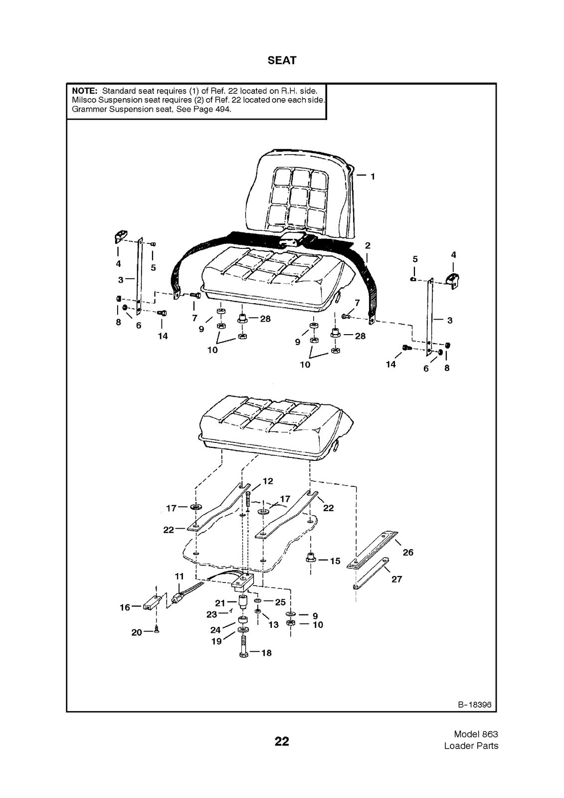 BOBCAT 863 Skid Steer Loader Parts Manual SN 514411001 Up 2001 – COIL BINDING