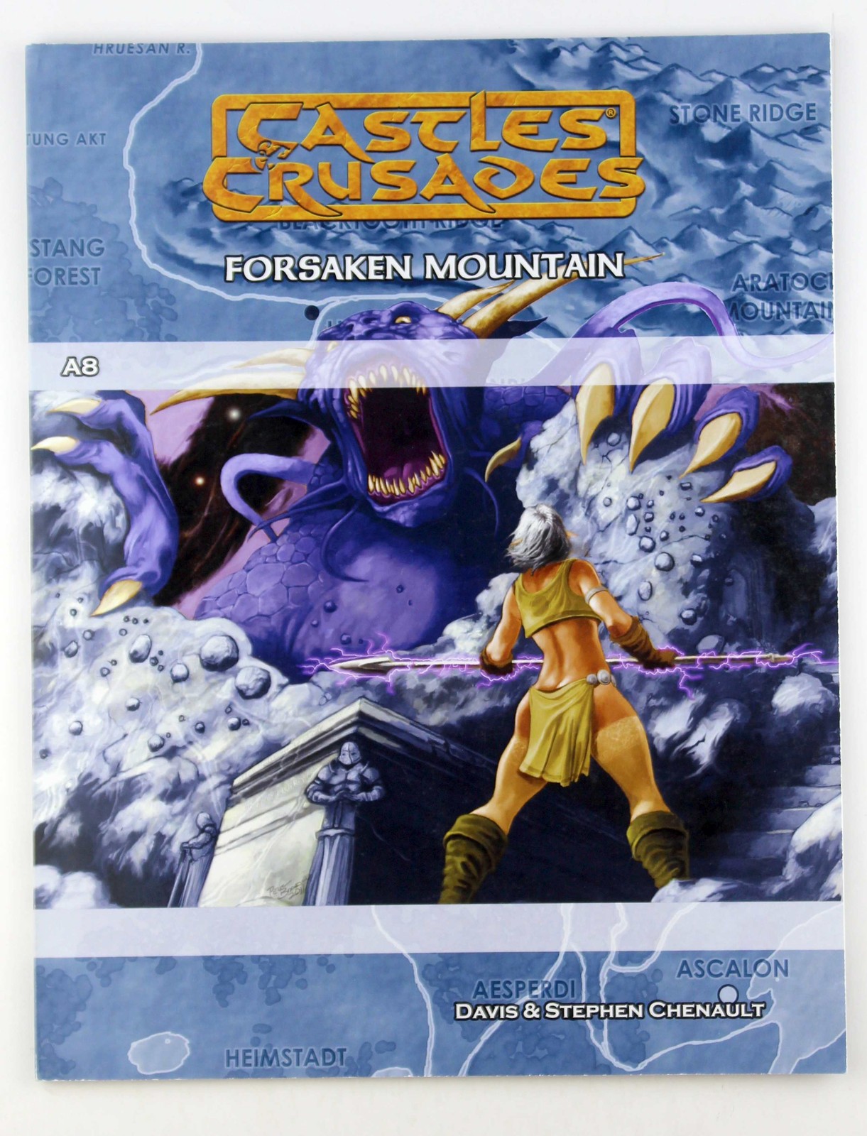 Castles & Crusades A8 Forsaken Mountain Davis Chenault Troll Lord Games