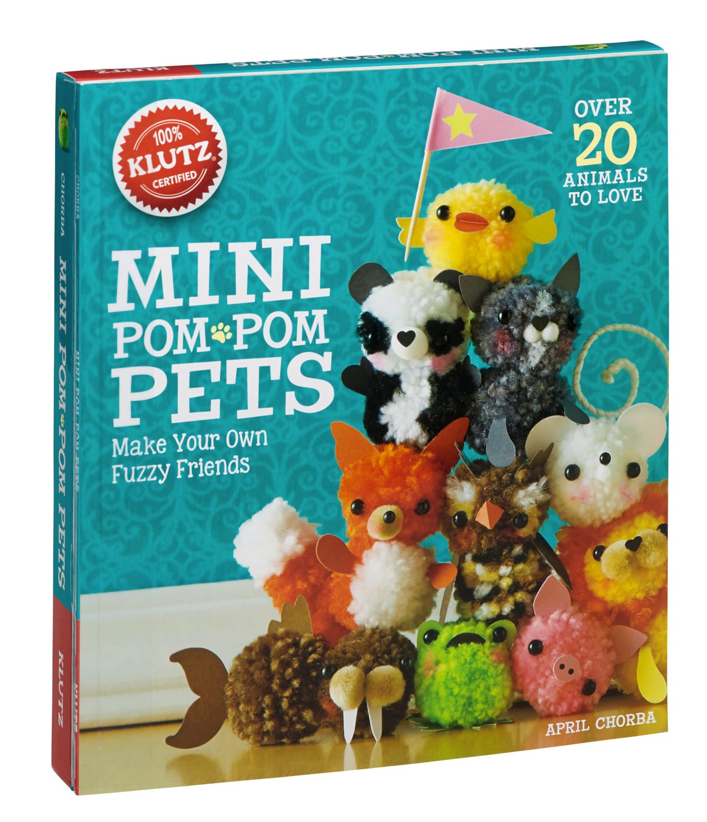 Mini Pom-Pom Pets: Make Your 8″ Length x 1.25″ Width x 9″ Height, Multicolor