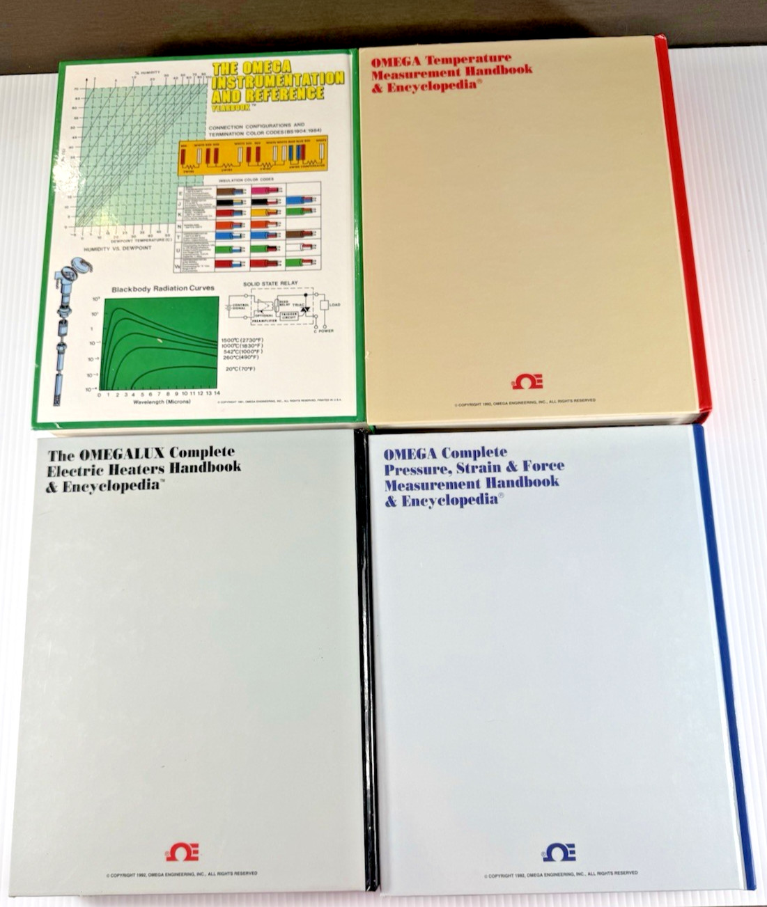 Omega Engineering Handbook Set Vol 27 Supplement & Vol 28 Measurement Lot Of 4