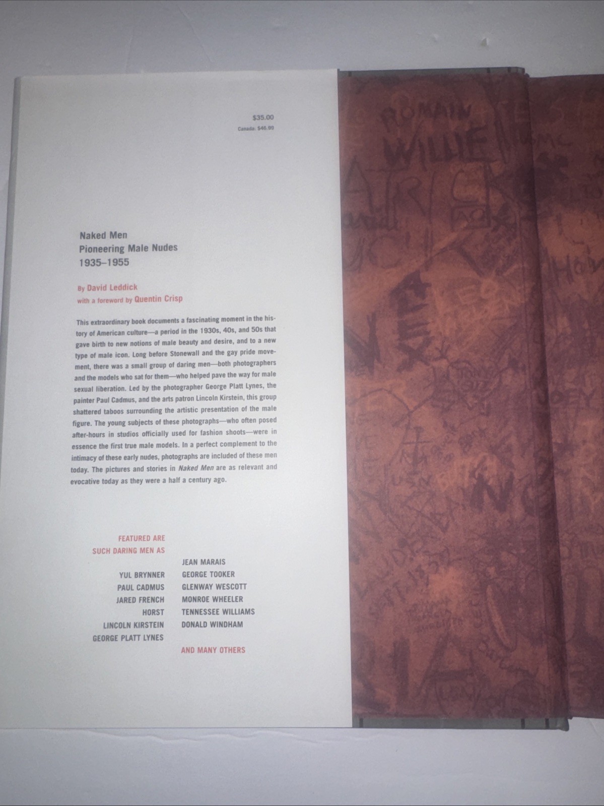 Naked Men : Pioneering Male Nudes, 1935-1955 by David Leddick Signed