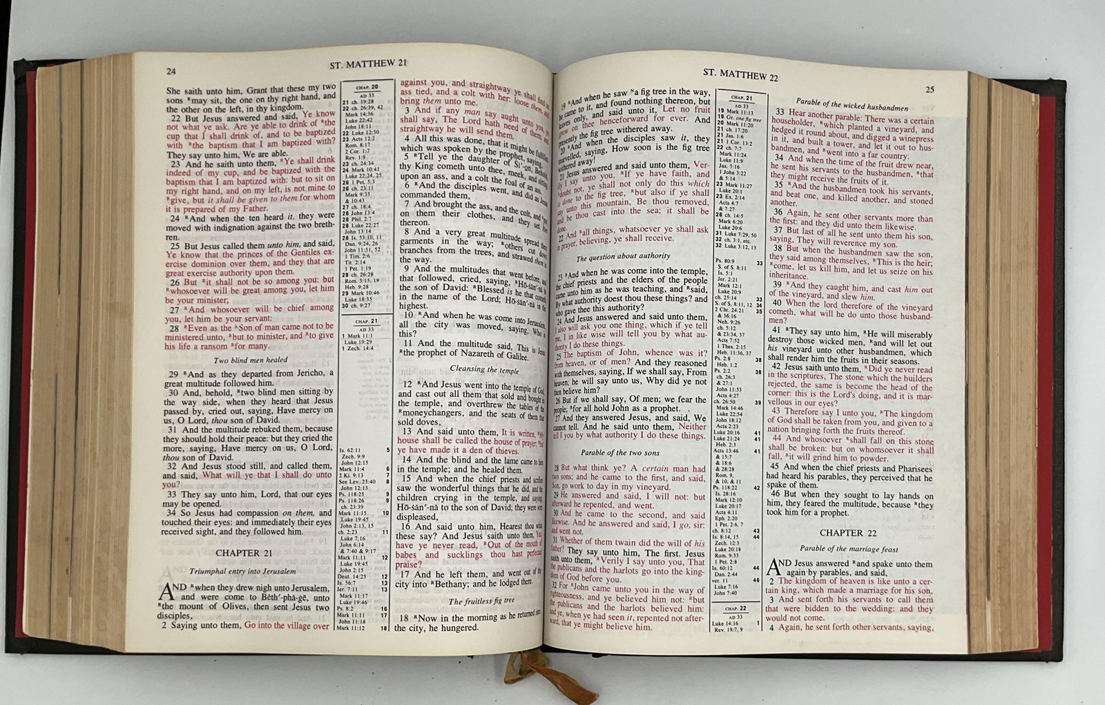 Holy Bible Family Heritage Edition King James Version Illustrated HC Black