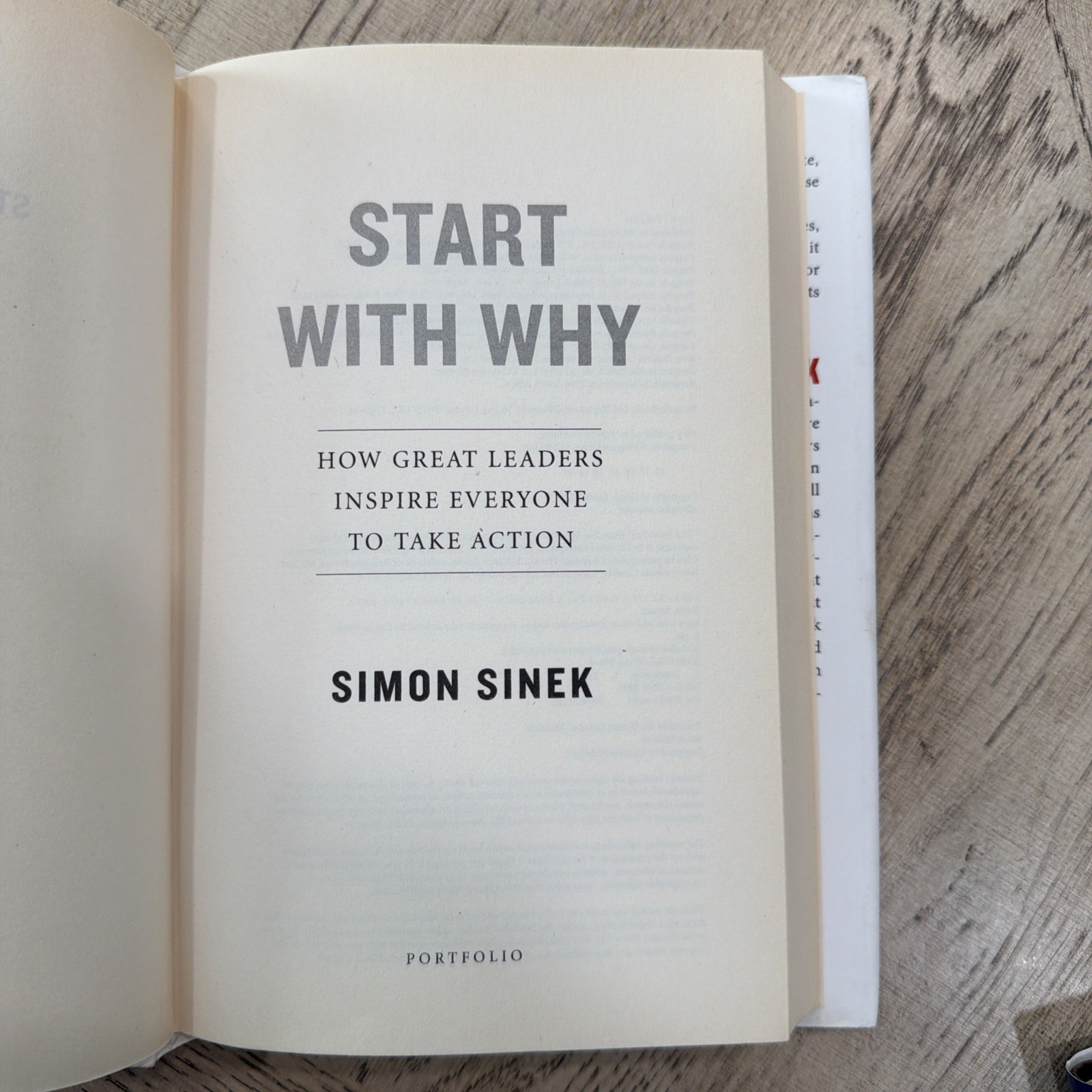 Start With Why Simon Sinek Hardcover Leadership Business Book Bestseller