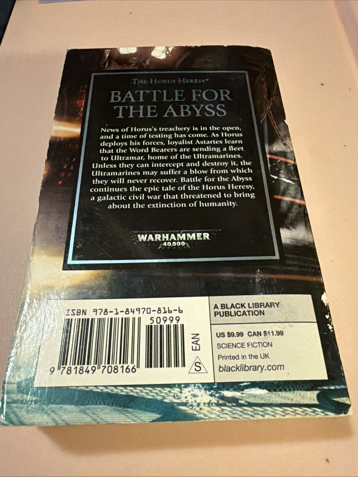 Battle for the Abyss by Ben Counter- Warhammer Horus Heresy Pb FREE SHIPPING