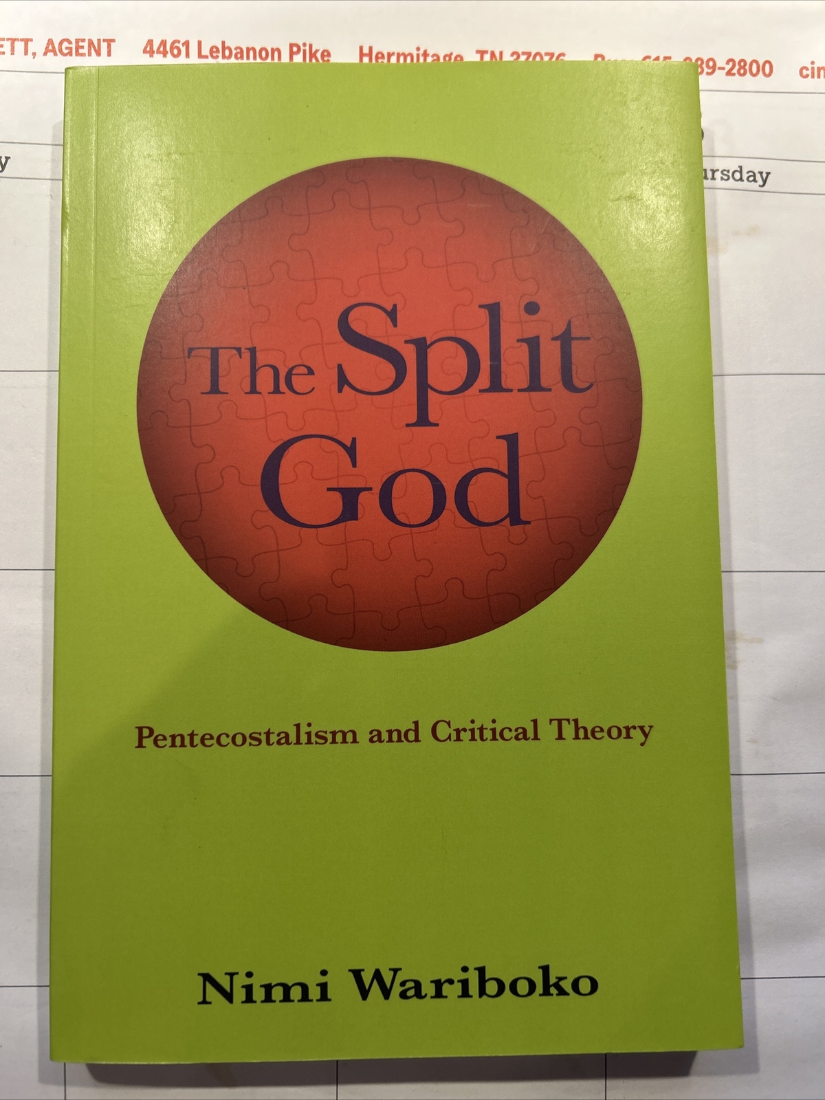The Split God – Pentecostalism and Critical Theory – Nimi Wariboko – 2019 – 262p