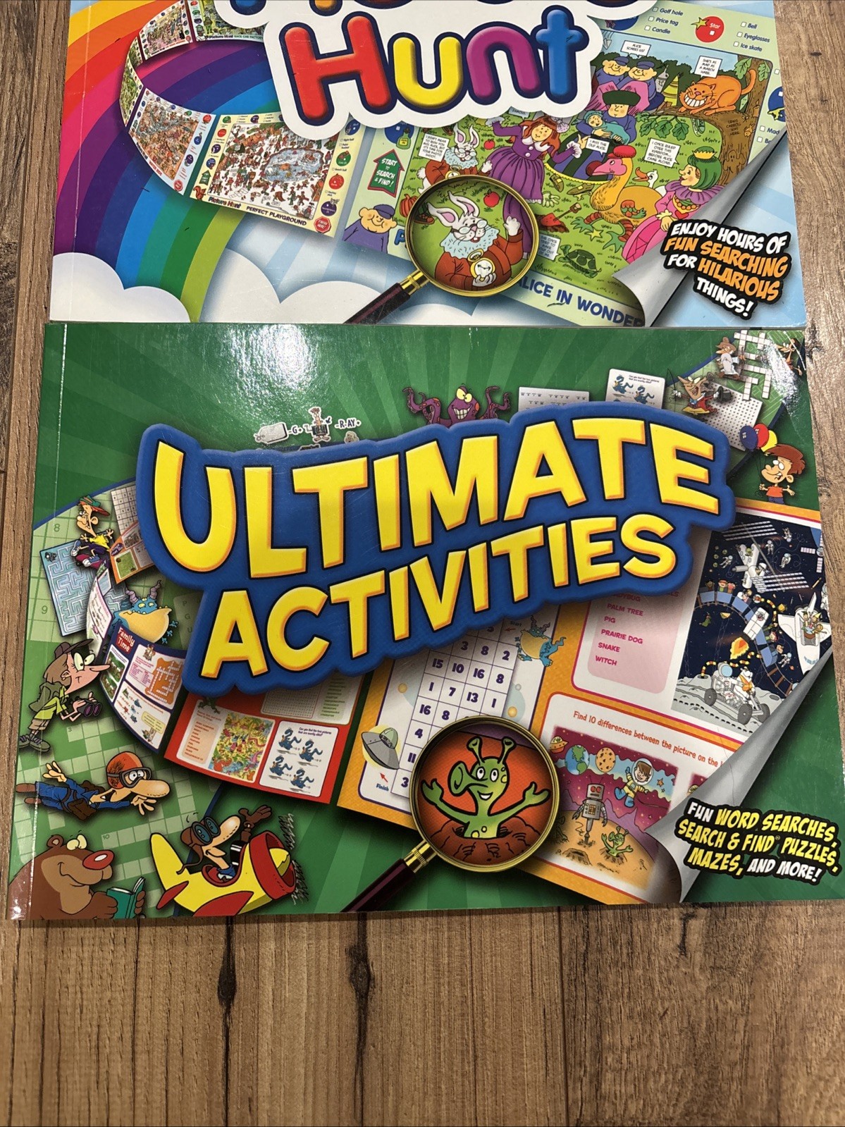 Lot Of 3 Kids Activity Books; Ultimate Activities, Picture Hunt, Spot The Diff