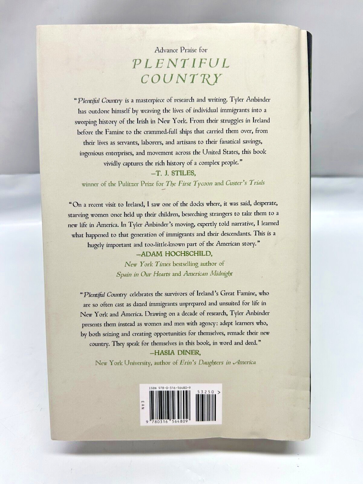 Plentiful Country The Great Potato Famine and the Making of Irish New York – NEW