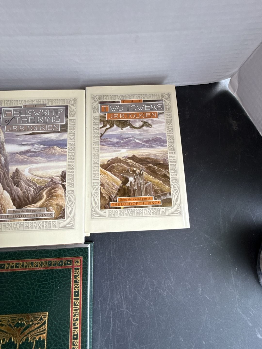 J.R.R. Tolkien The Lord of the Rings Trilogy and The Hobbit 4-Book Hardcover Set