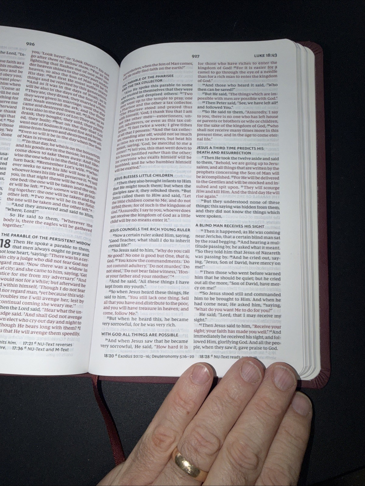 NKJV Value Thinline Bible, Wine Leathersoft, Gray Letter Comfort Print Thinline