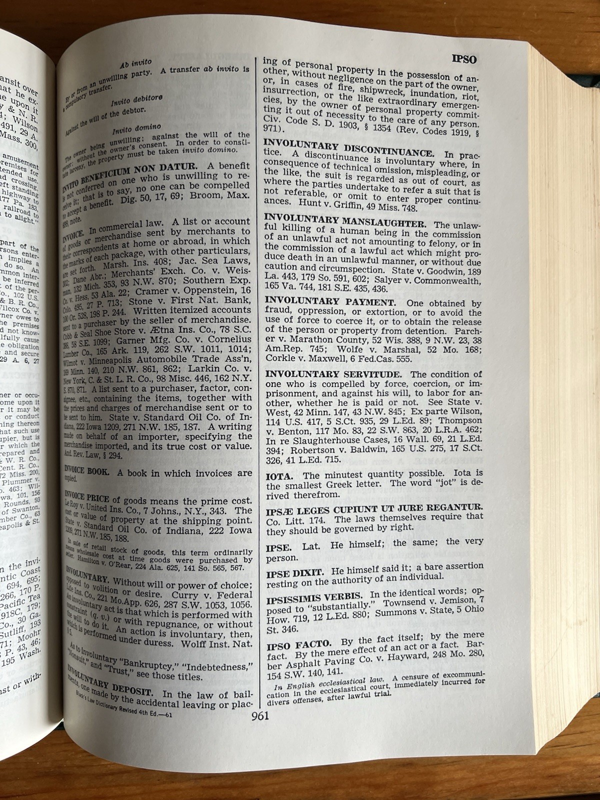 Revised 4th Ed – BLACK’S LAW DICTIONARY: Henry Campbell Black, West Pub., 1968