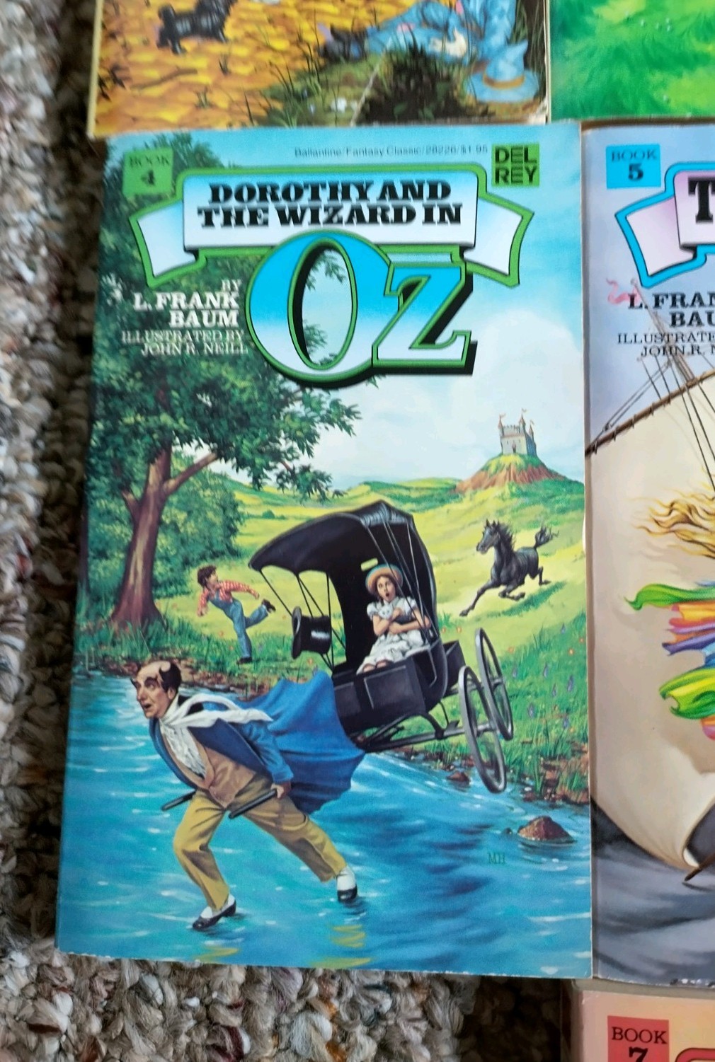 L. Frank Baum – Wizard of Oz – Set Series Lot (#1 -#7) Paperback Del Rey Books